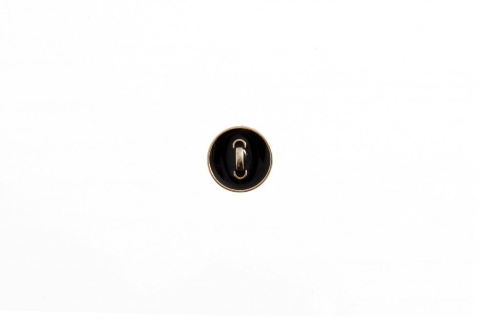 Trimits Black & Gold Faux Stitch Shank Buttons