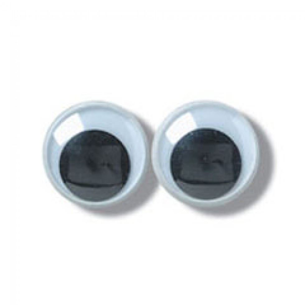 Trimits Black & White Stick On Wobbly Toy Eyes