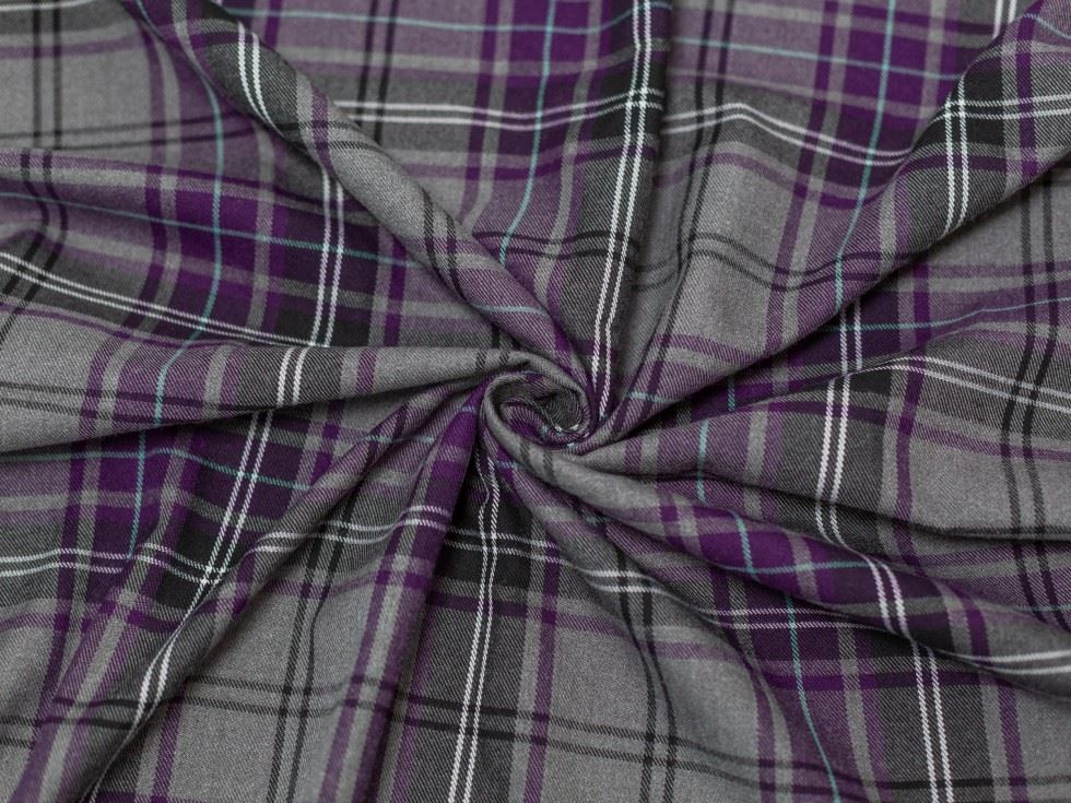 Minerva Core Range Heavy Polyester Viscose Suiting Fabric Check Design 51
 