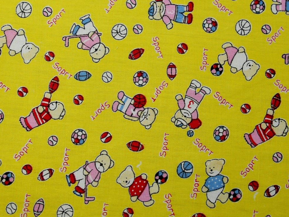 Deadstock 100% Cotton Fabric Yellow
 
