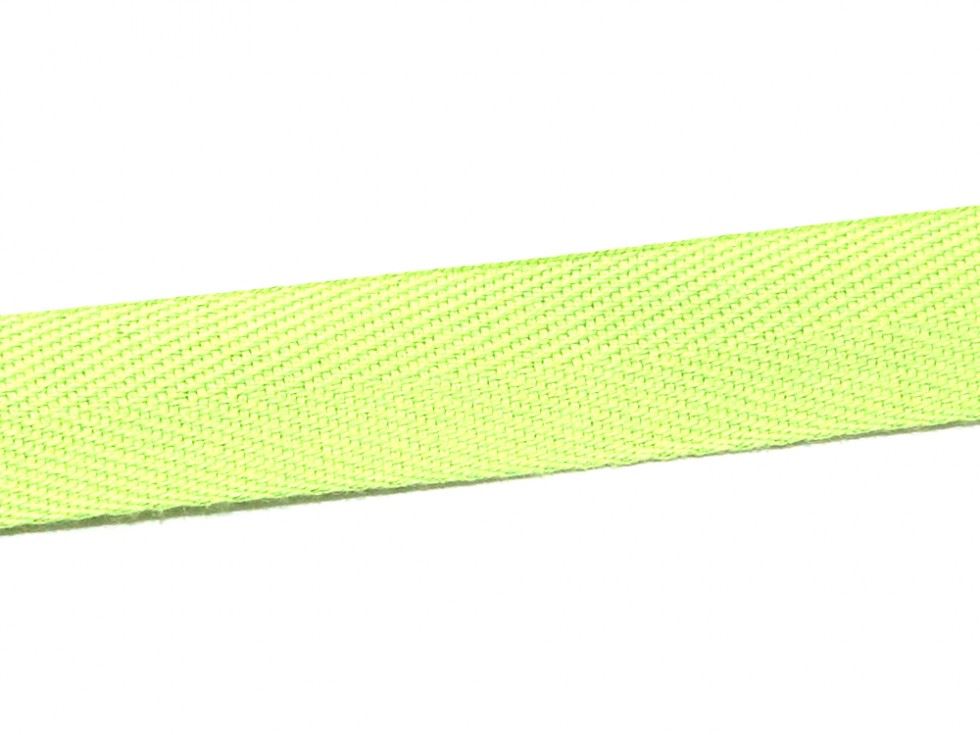 Essential Trimmings Lime Green Cotton Webbing Tape (Value Roll)
