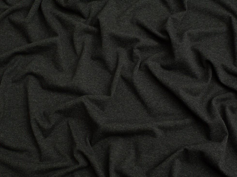 Minerva Core Range Recycled Cotton Jersey Stretch Knit Fabric Dark Grey
 