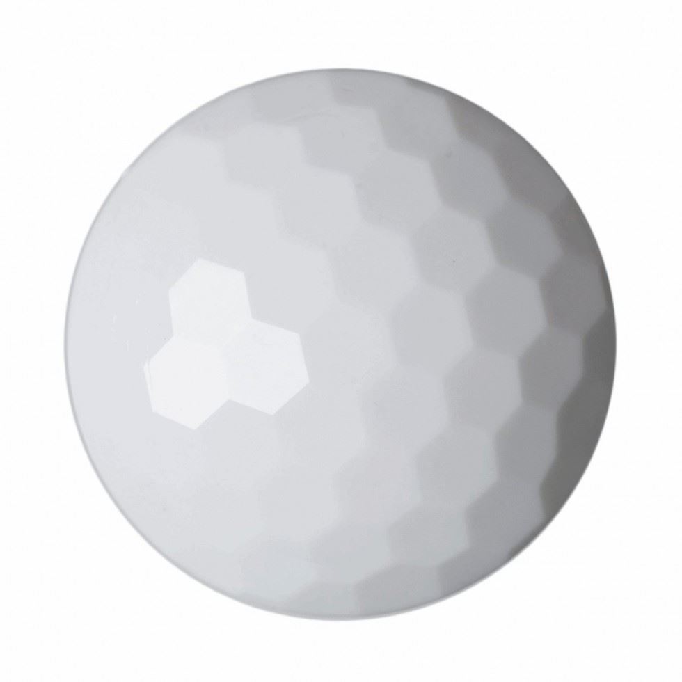 Hemline White Round Faceted Buttons
