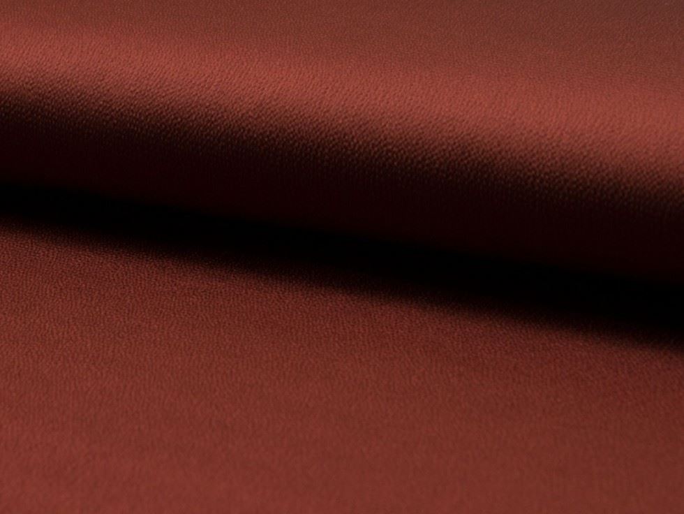 Terracotta Deadstock Bubble Textured Satin Fabric