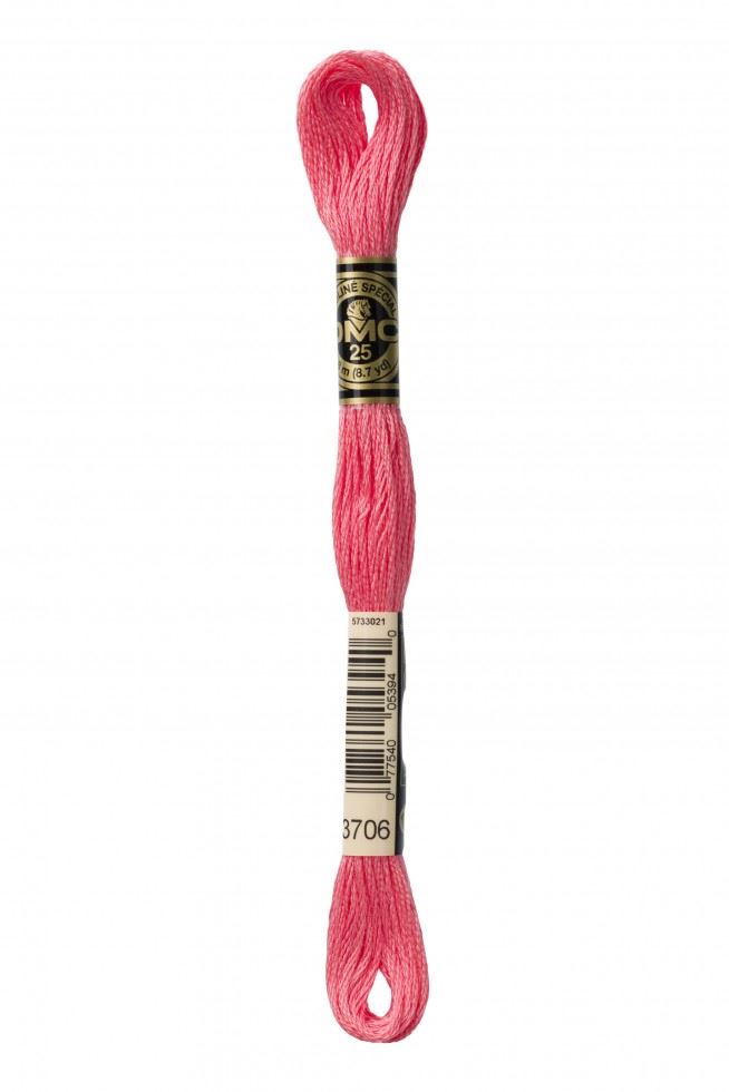 DMC Stranded Cotton Embroidery Thread 3706
 