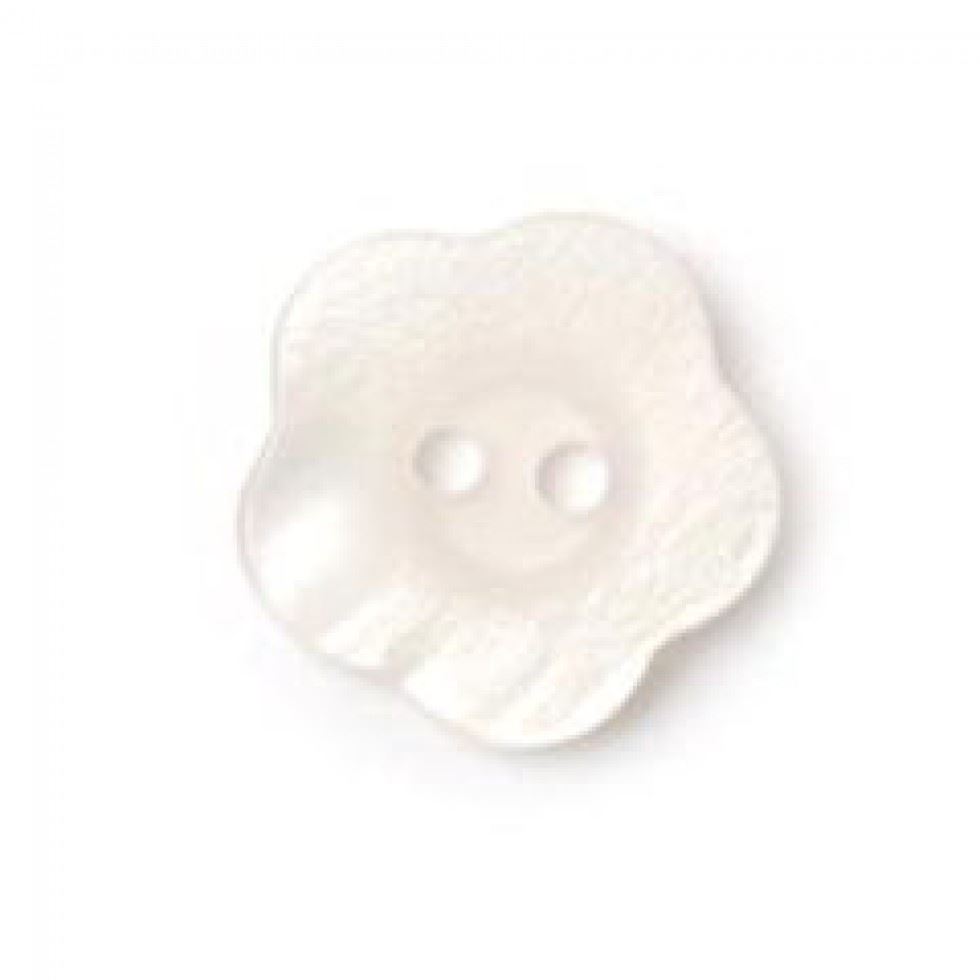 Crendon White Chalky Flower Buttons (Value Pack)