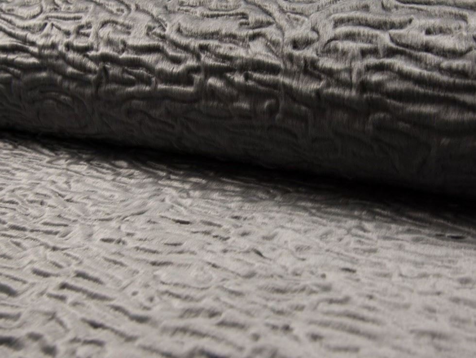 Grey Deadstock Persia Faux Fur Fabric