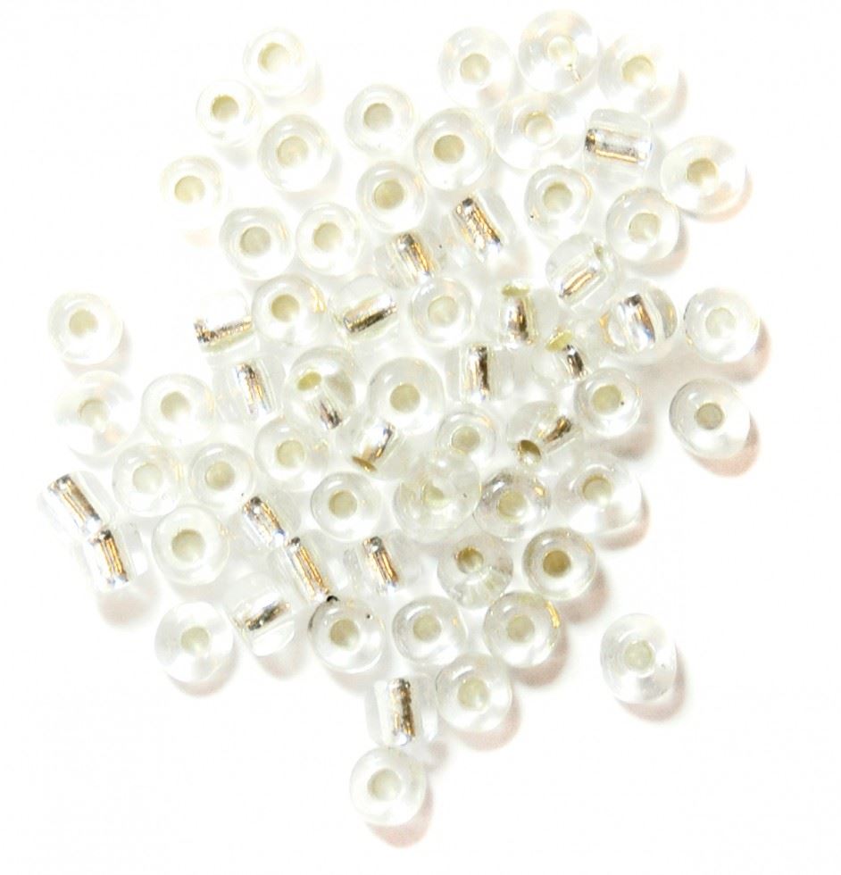 Craft Factory Glass E Beads Silver
 