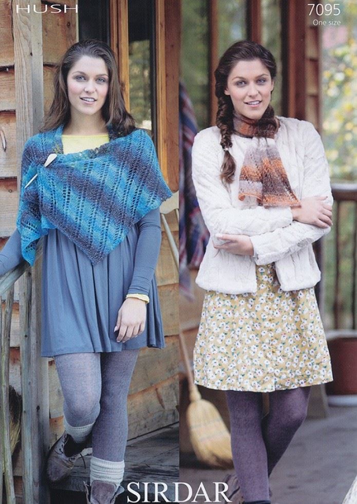 Sirdar Hush Knitting Pattern 7095
 
