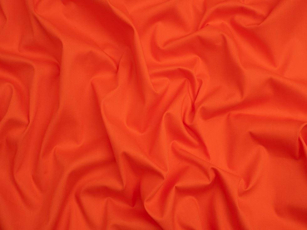 Minerva Core Range Medium 100% Cotton Poplin Fabric Orange
 