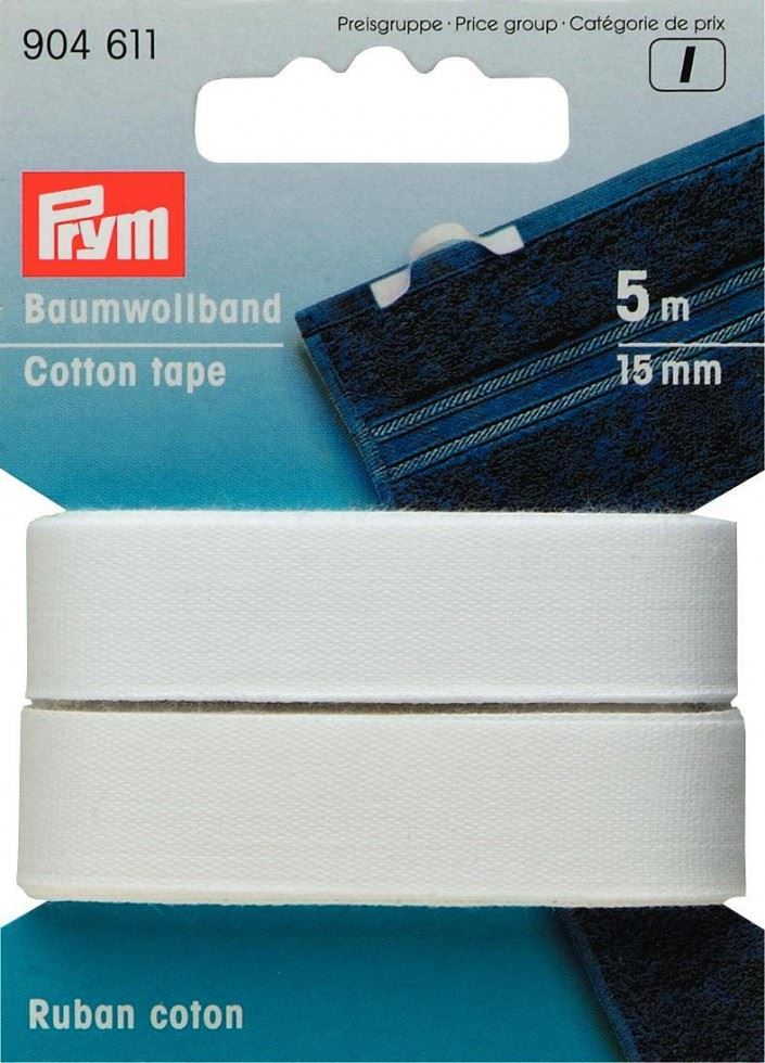 Prym White Cotton Tape