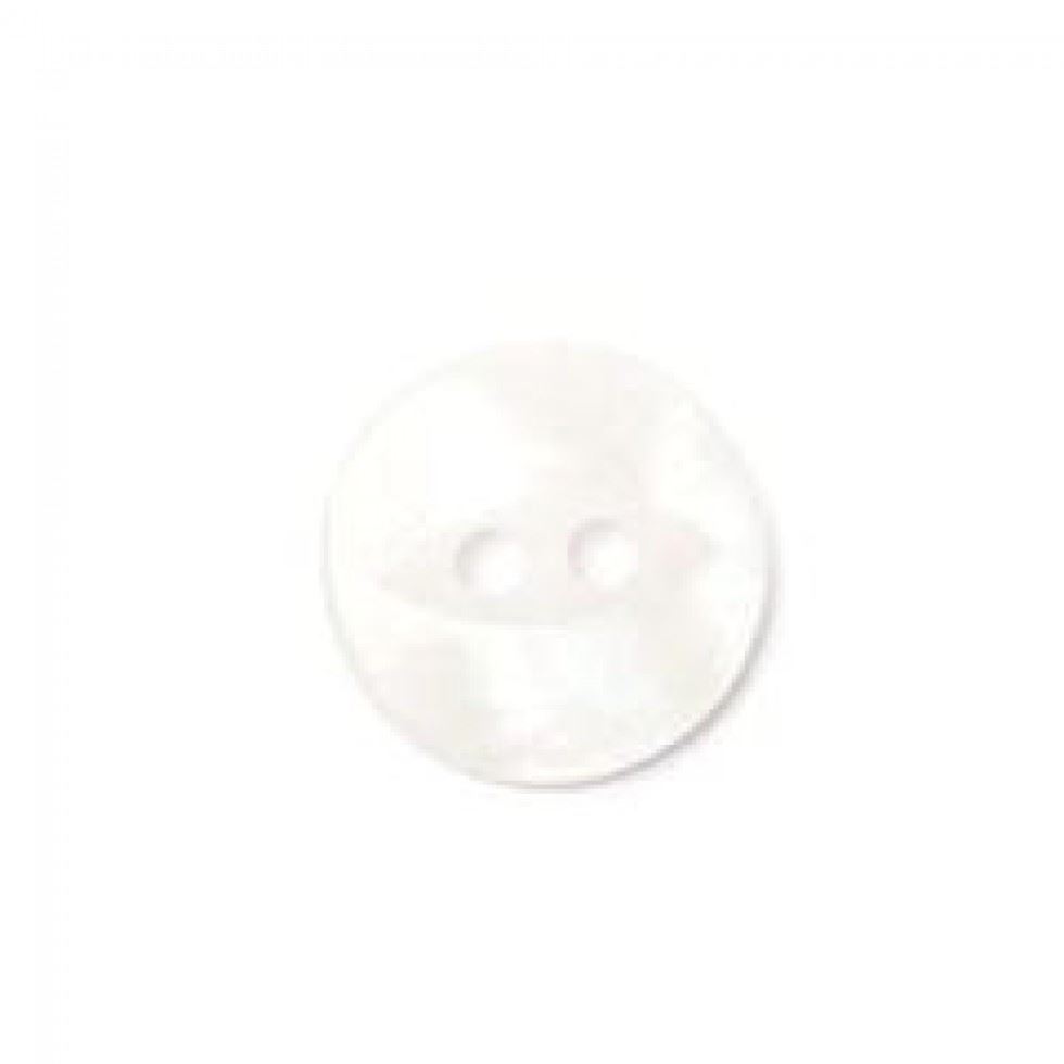 Crendon Pearlised Fish Eye Buttons (Value Pack) White