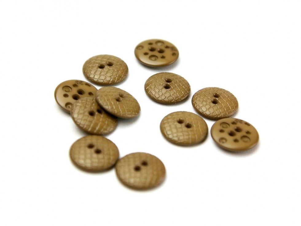 Dill Camel Snakeskin Texture Buttons (Value Pack)