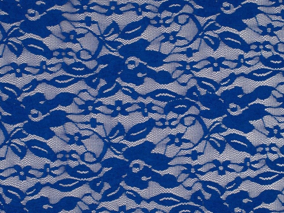 Deadstock Fiona Lace Fabric Royal Blue
 