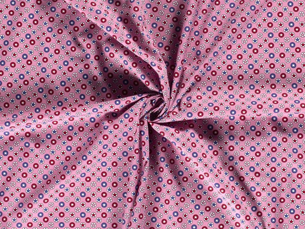 100% Cotton Poplin Fabric Pink
 
