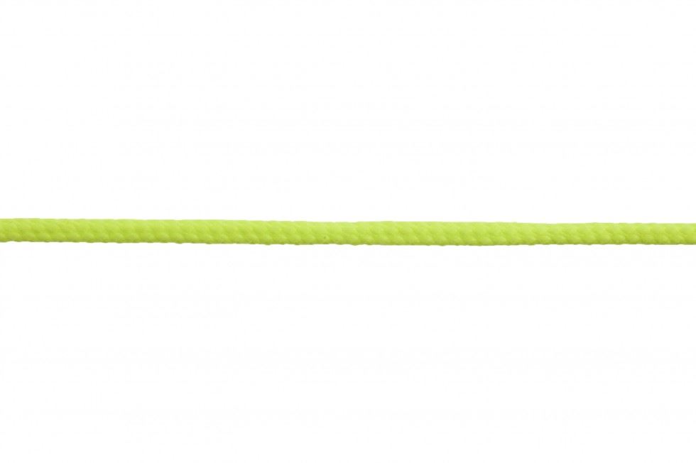 Essential Trimmings Fluorescent Yellow Polyester Braided Cord (Value Roll)