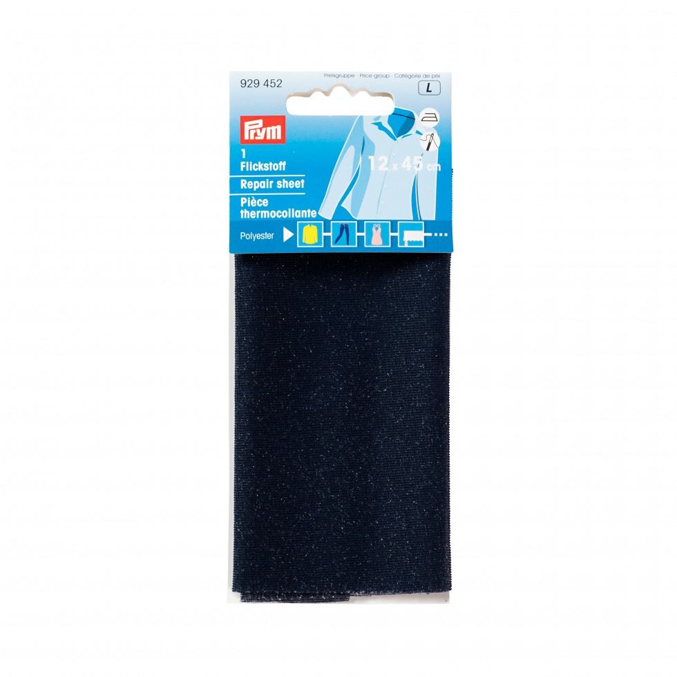 Prym Iron On Repair Sheet Navy Blue