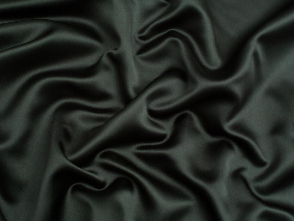 Matte Polyester Satin Fabric Dark Forest
 