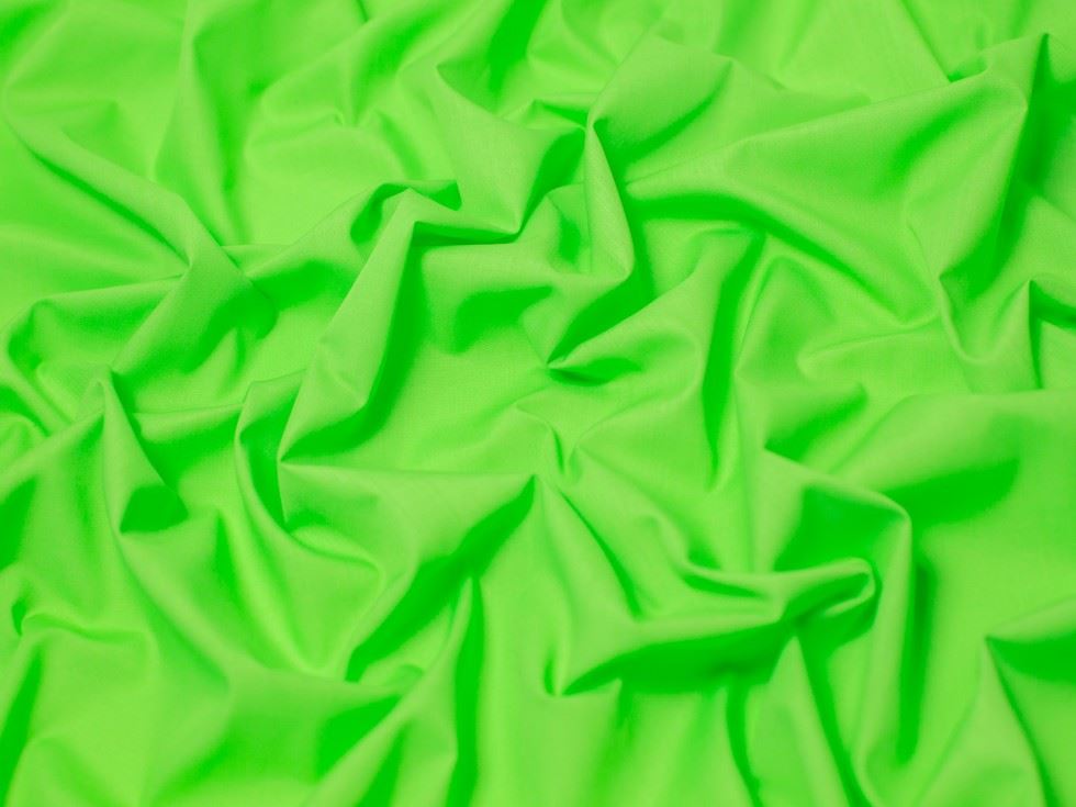 Minerva Core Range Lime Green Plain Polycotton Fabric