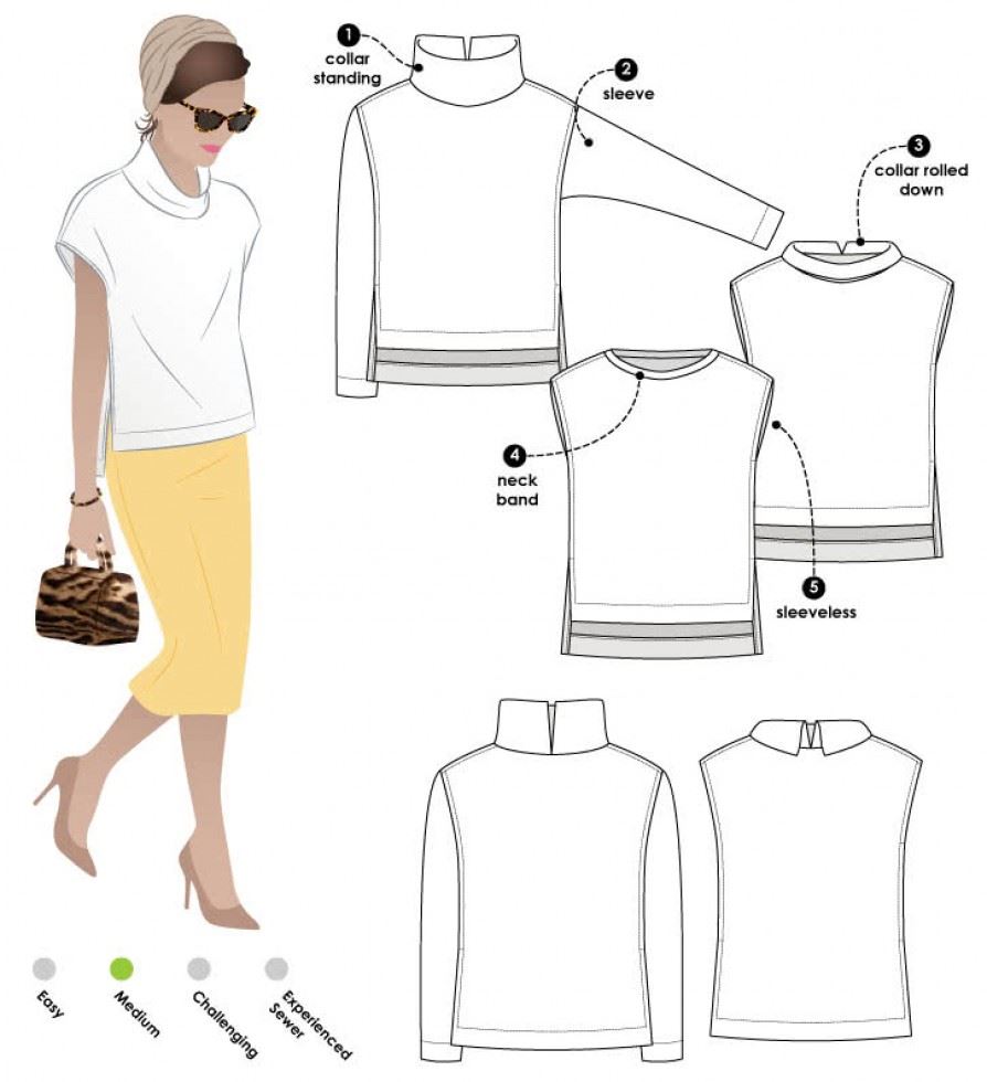 Style Arc Sewing Pattern Esme Top