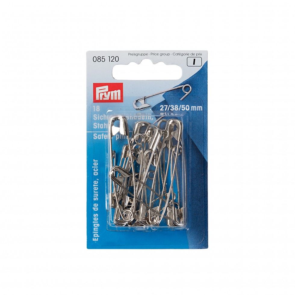 Prym Sicherheitsnadeln silber 3 Gr. 18 Stück