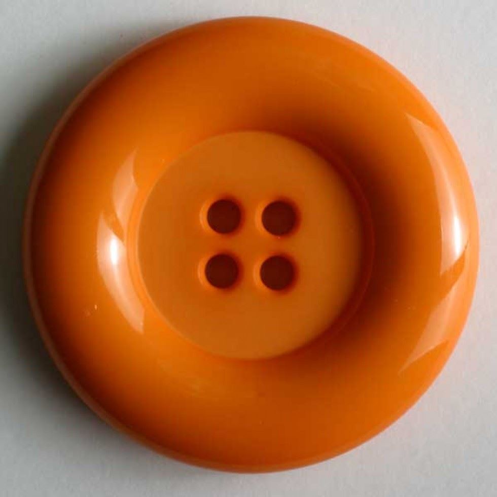 Dill Orange Round Plastic Buttons (Value Pack)