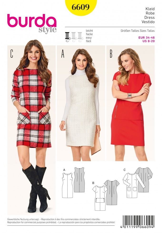Burda Paper Sewing Pattern 6609
 