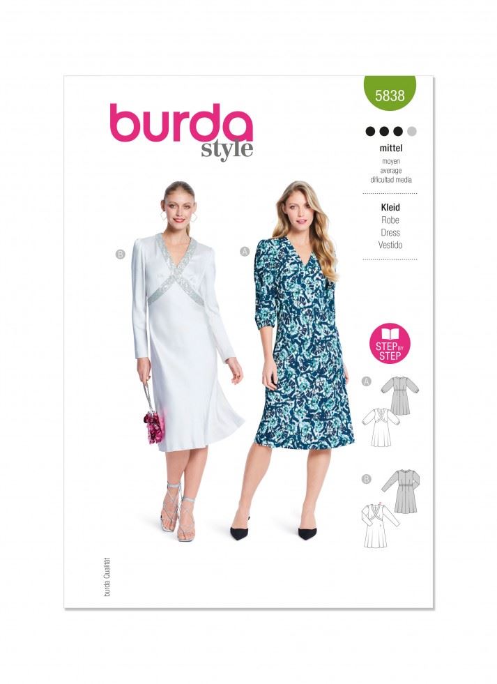Burda Paper Sewing Pattern 5838
 