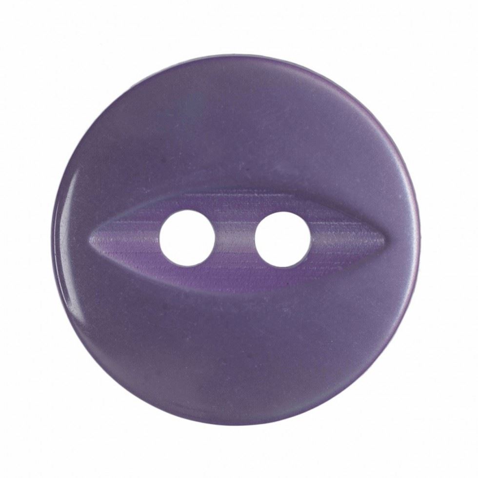 Hemline Lilac Round Fish Eye Buttons