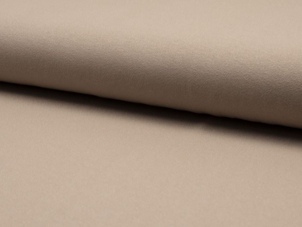 Beige Deadstock Deluxe Crepe Textured Stretch Knit Fabric
