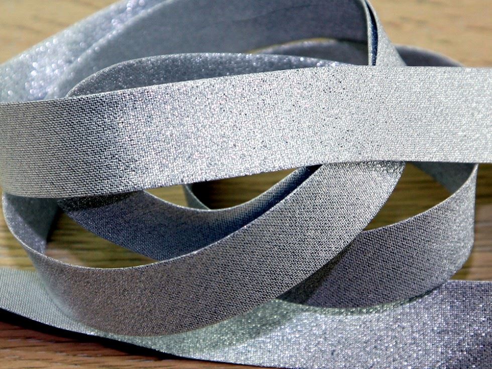 Prym Silver Lurex Bias Binding Tape