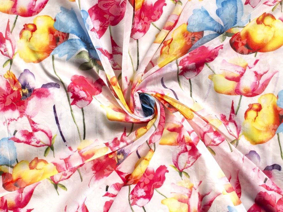 Polycotton Voile Fabric White