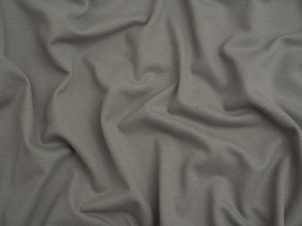 Minerva Core Range Pique Cotton Stretch Knit Fabric Grey
 