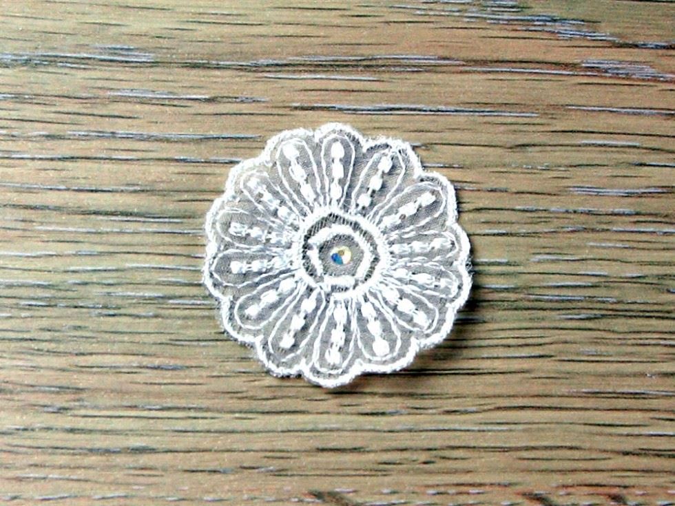 Swarovski Crystal Appliques Ivory