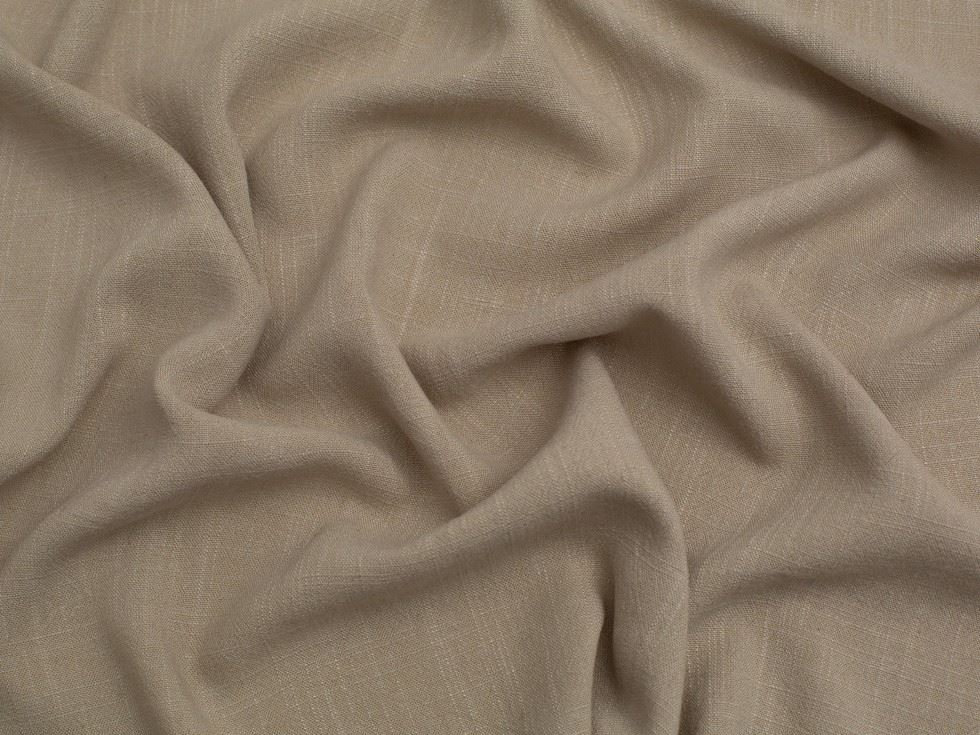 Minerva Core Range Cream Textured Viscose Linen Noil Fabric