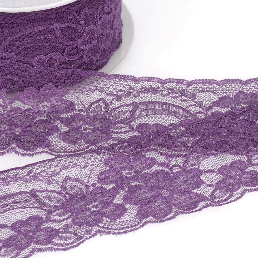 Stephanoise Rachel Lace Trim Violet
 