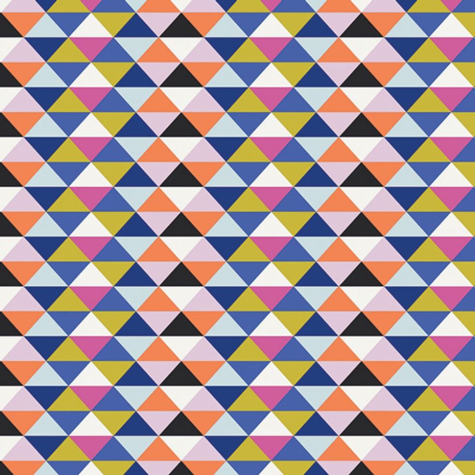Art Gallery Fabrics Here Comes The Fun 100% Cotton Poplin Fabric Tripixels Loud