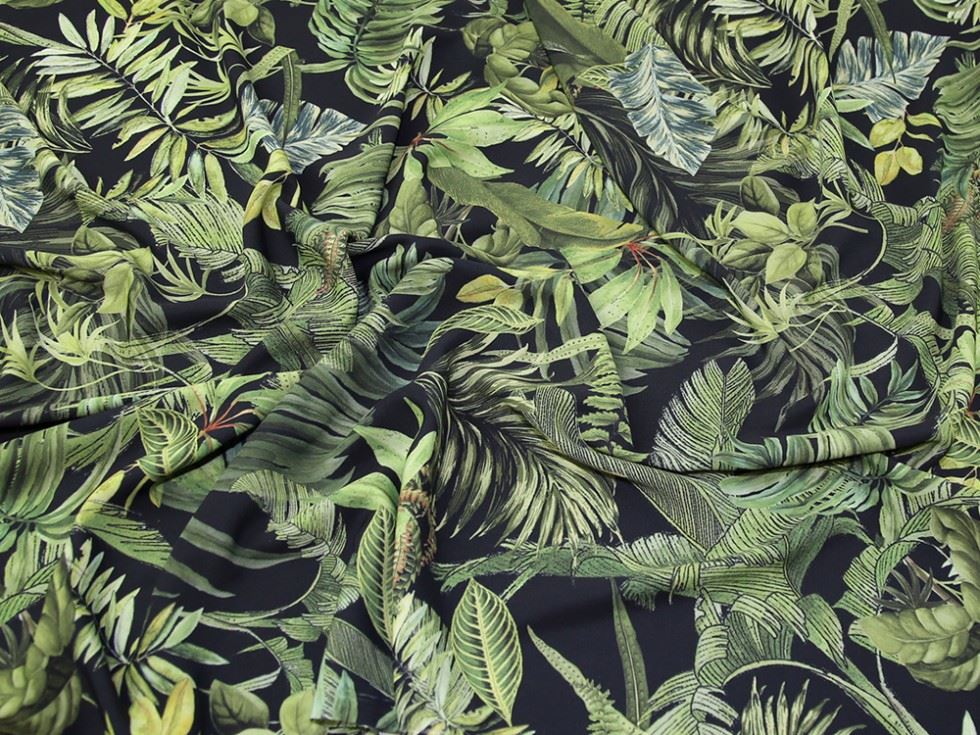 Lady Mcelroy Green Lena Crepe Fabric