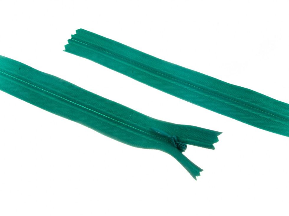 Concealed Invisible Closed End Zips Jade Green
 