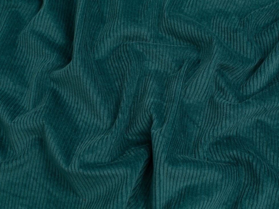 Minerva Core Range Dark Petrol 7 Wale Stretch Woven Jumbo Cord Fabric