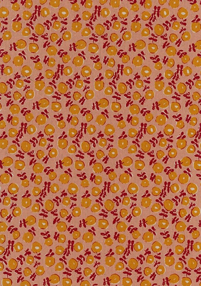 Kokka Cotton Linen Canvas Fabric Pink
 