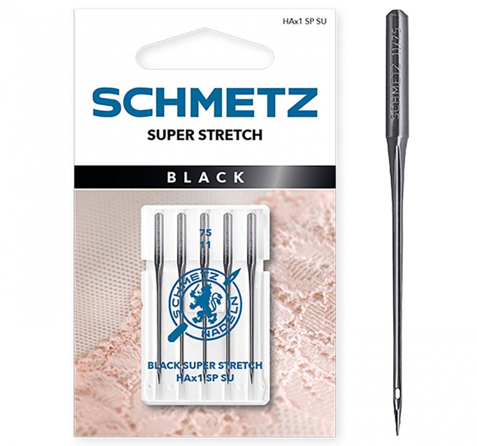 Schmetz Black Super Stretch Sewing Machine Needles
 