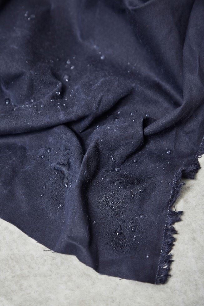 Mind The Maker Indigo Night Light Waxed Cotton Fabric