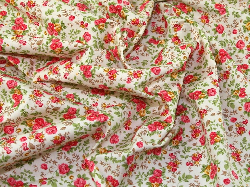 Rose And Hubble Ivory 100% Cotton Poplin Fabric