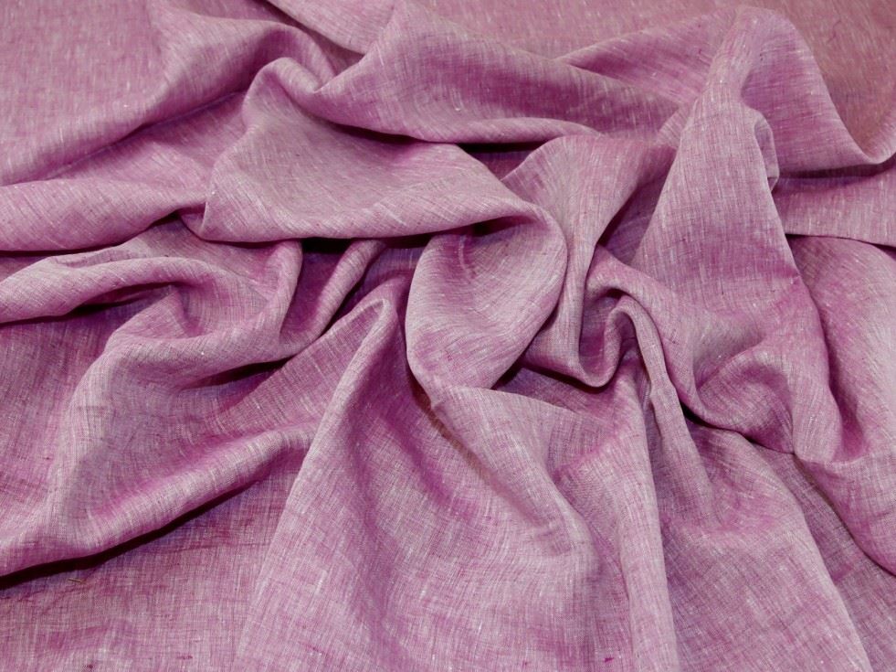 Deadstock Orleans 100% Linen Fabric Orchid
 