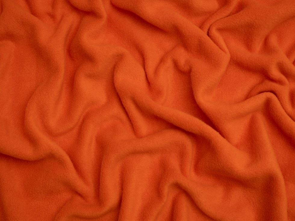 Minerva Core Range Orange Polar Fleece Fabric