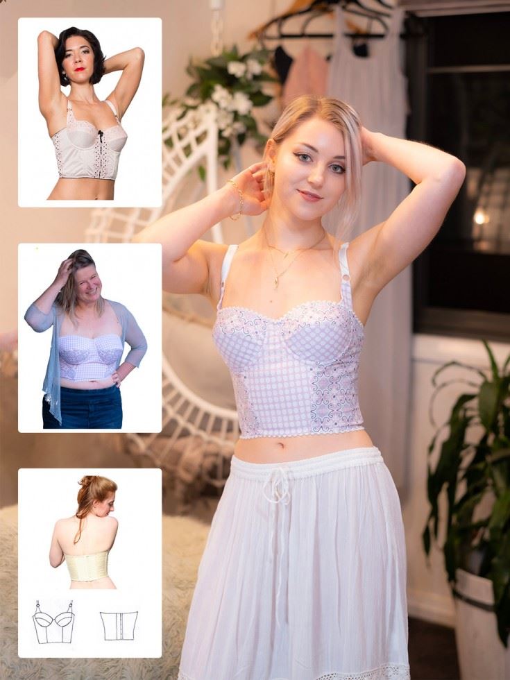 Booby Traps Paper Sewing Pattern Elise Bustier
 
