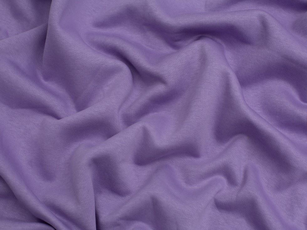Minerva Core Range Polycotton Fleece Back Sweatshirt Stretch Knit Fabric Mauve