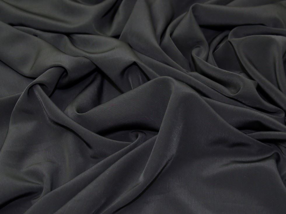 Minerva Core Range Black Juliet Smooth Peachskin Crepe Fabric