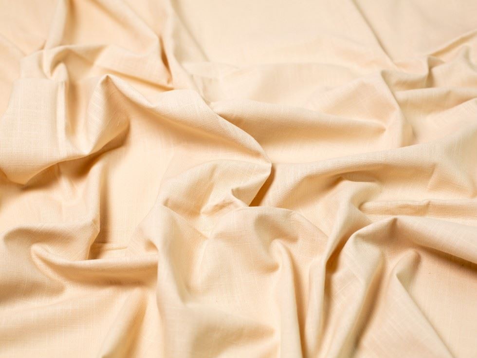 Minerva Core Range Tan Linen Look Textured Cotton Fabric